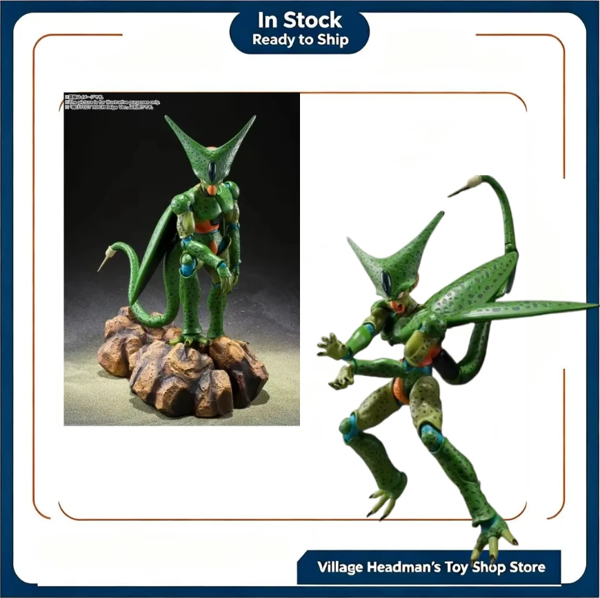 In Stock BANDAI SPIRITS SHF DRAGON BALL Z DBZ Cell Seru First Form Action Figure