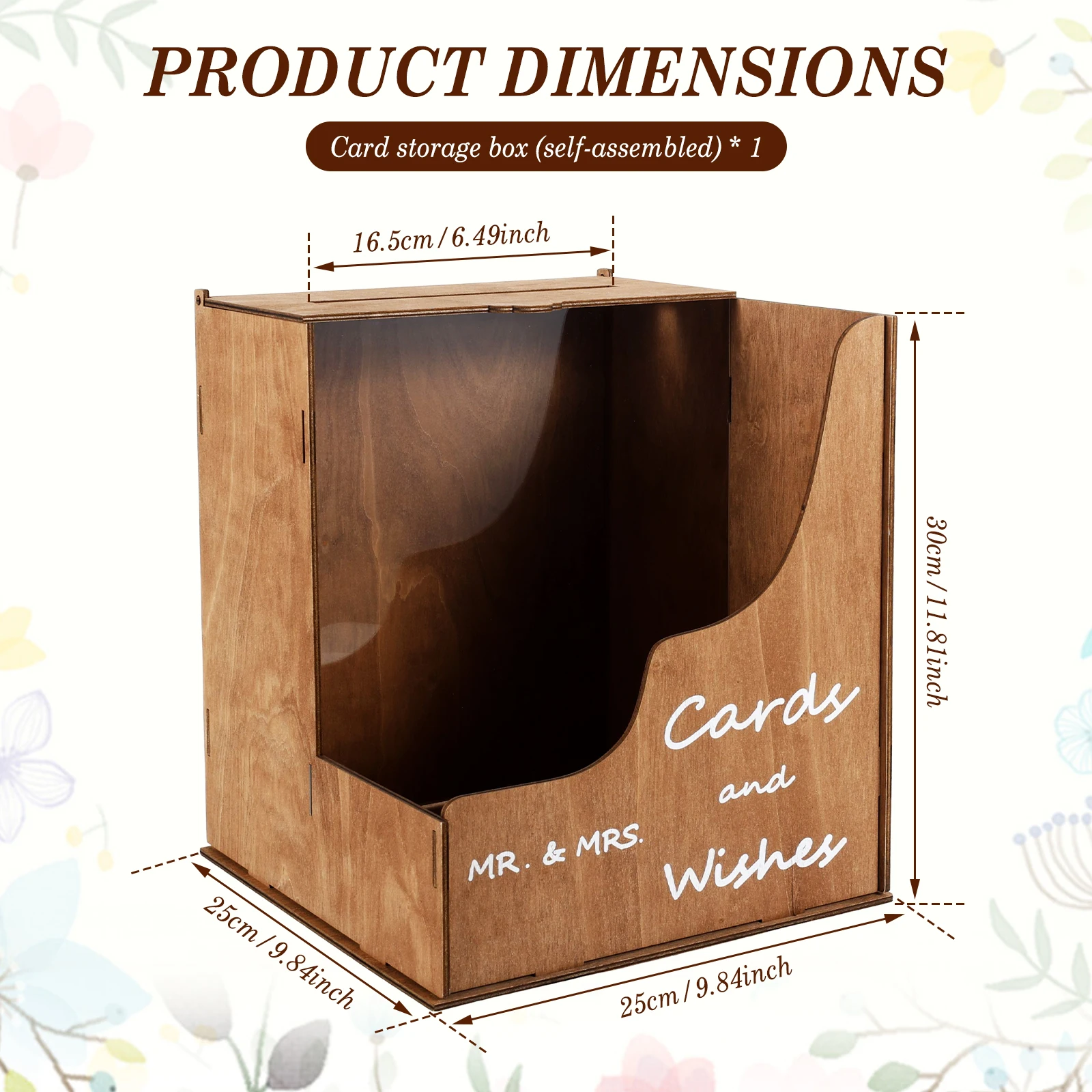 Wedding Card Box with Acrylic  - Wedding Card Box recension och pris