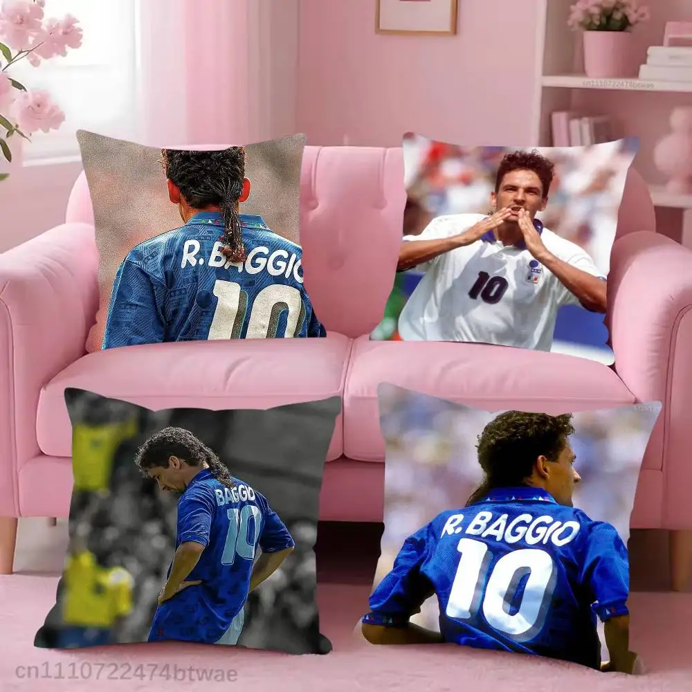 Funda de almohada R-Roberto Baggio Italy para sala de estar, dormitorio, Hotel, funda de cojín con estampado, decoraciones y protector