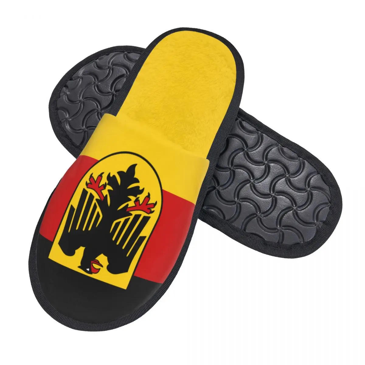 Custom Germany Flag House Slippers Women Comfy Memory Foam German Patriotic Slip On Spa Slipper Shoes