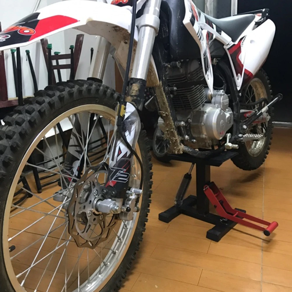 High Quality Multi Directional Universal 330lb Motorbike Dirtbike Motorcycle Center Hydraulic Lift Repair Stand for Motocross