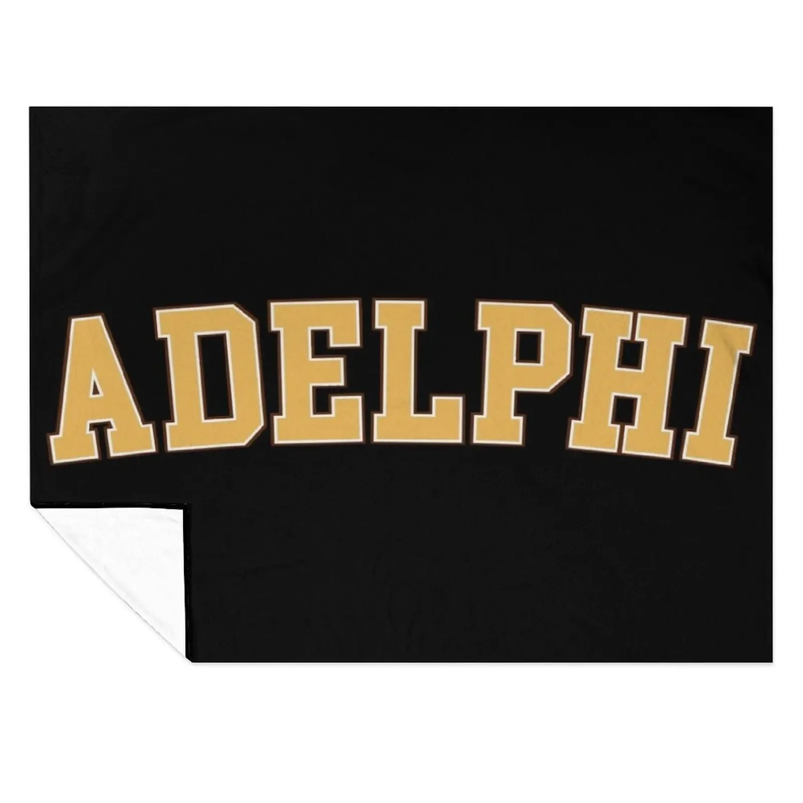 

adelphi university - college font curved Throw Blanket For Baby Polar Designers Soft Beds Blankets