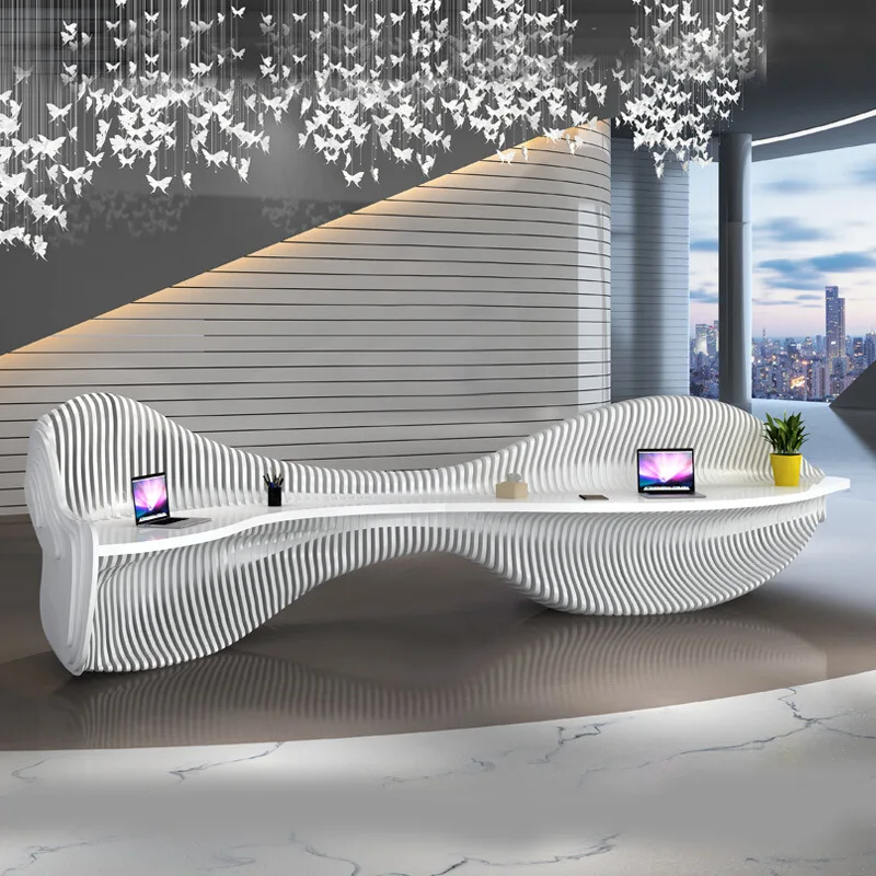 DSA Light Luxury Personality Fashion Creative Front Desk Company Welcome Real Estate Information Desk