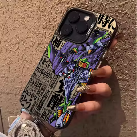 Cool e-evangeliones-Plating Case for Xiaomi 11 Lite 5G NE 14T POCO X6 M5S 14 13 13T 12T Pro X7 X5 X3 NFC F4 GT F5 F6 M6 Pro 4G