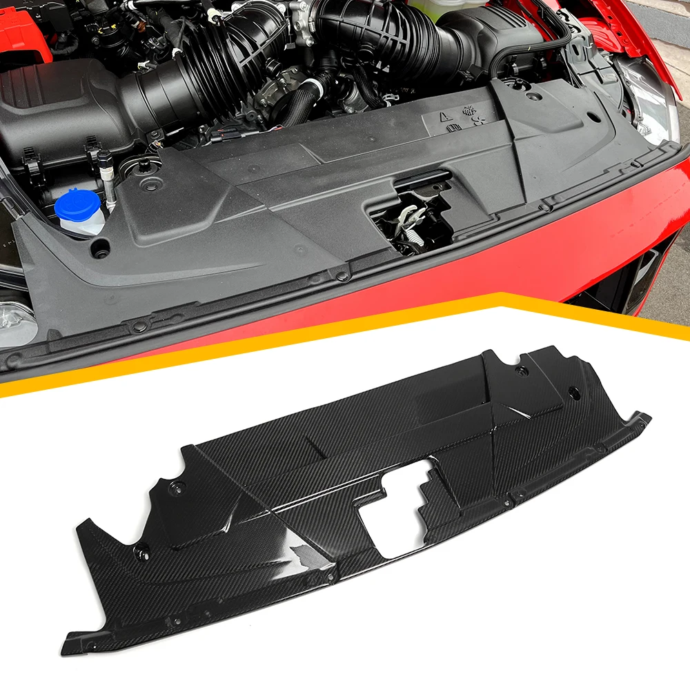 

for Ford Mustang S650 GT Dark Horse V8 EcoBoost 2024 Car Radiator Cooling Plate Engine Bay Panel Carbon Fiber Accessories