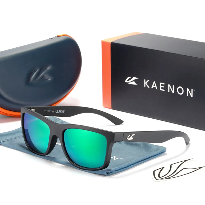 Classic KAENON New Luxury Square Polarized Sunglasses for Men and Women TR90 Business Fishing Driving Glasses Colorful UV400