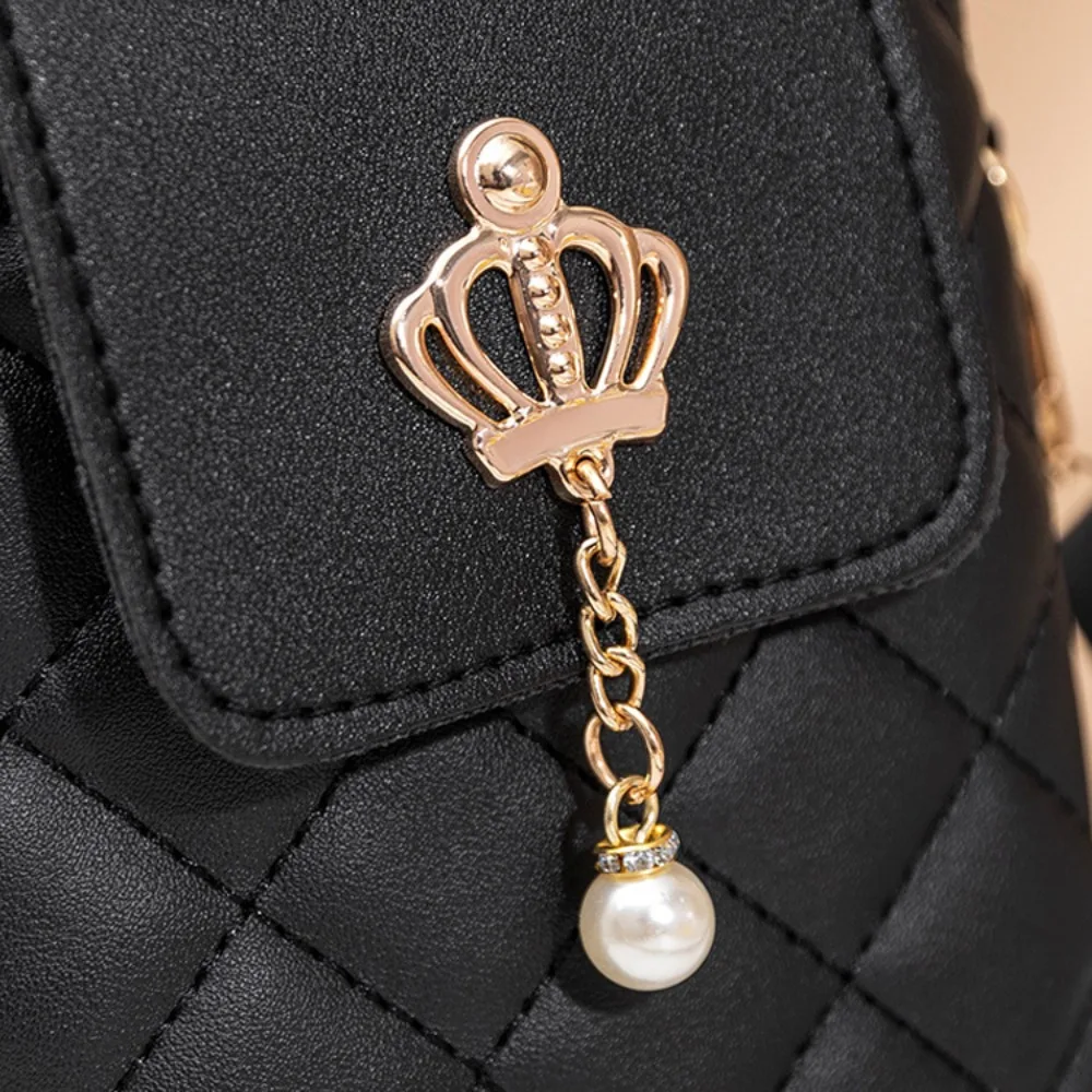 카드 홀더 싱글 숄더 폰 메신저 백 PU 가죽 포켓 파우치 여성 미니 백 패션 미니 여성 크로스바디 백