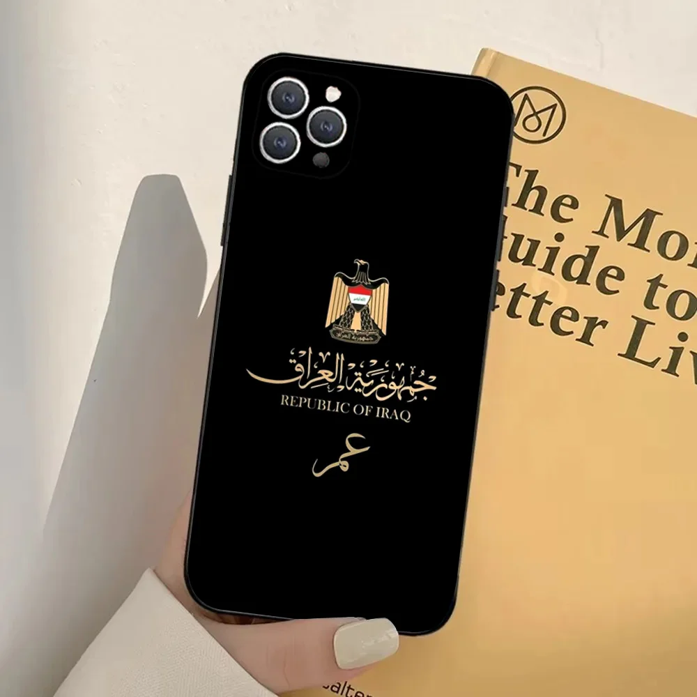 Nation Iraq Flag Phone Case Silicone Soft For IPhone 16 15 14 13 12 11 Plus Pro Max Plus