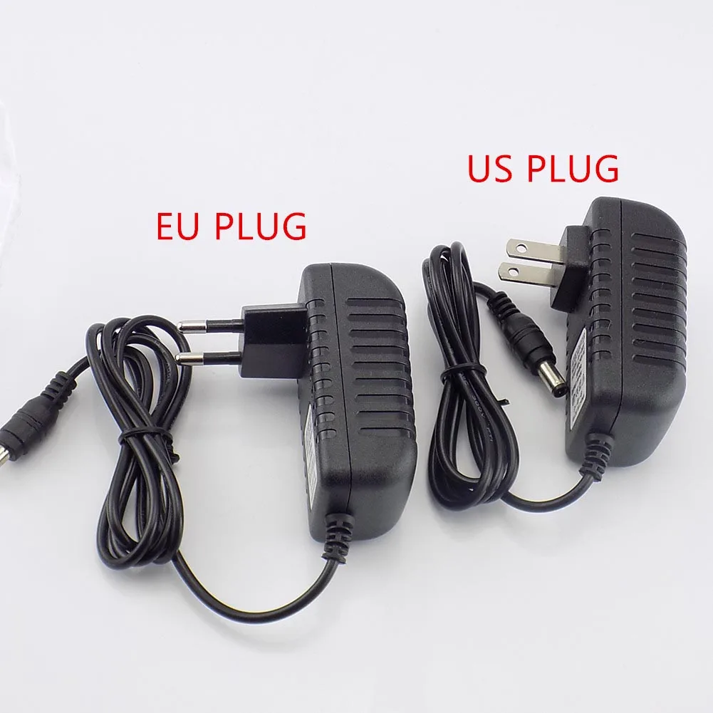 AC to DC Power Adapter 9V 2A Supply 5.5mm x 2.5mm US EU Plug Converter 2000mA Charger LED Strip Light CCTV Camera 100V-240V C6