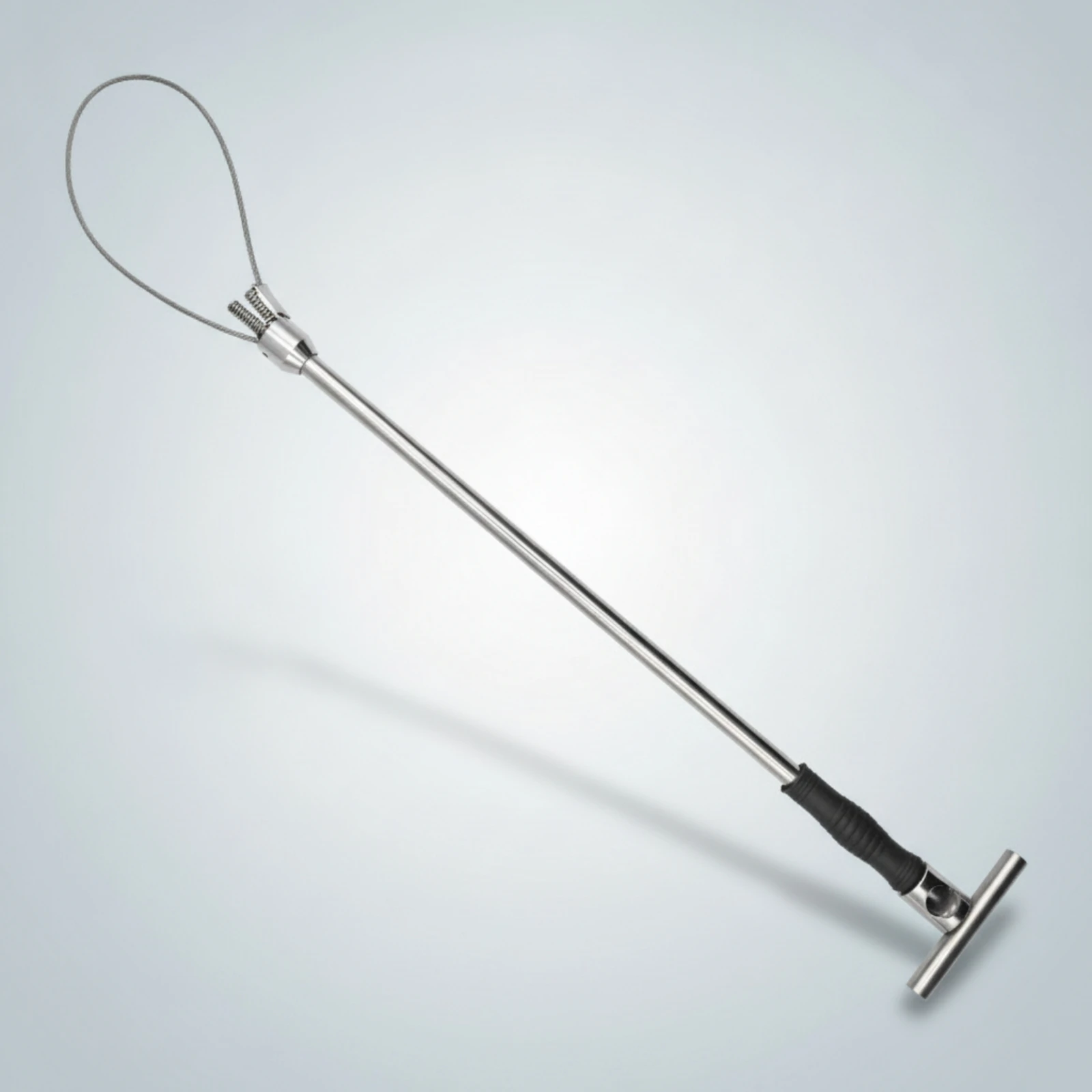 Pig Holder with Wire Loop Heavy Duty Hog Catcher with T-Handle Pig Holder Corrosion Resistant Snare Pole Manual for Farmers