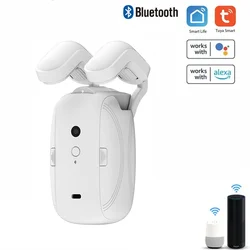 Tuya Wifi Bluetooth Smart Curtain Driver Motor Alexa Google Voice Control Electric Curtain Robot for Rod and U Rail Curtains