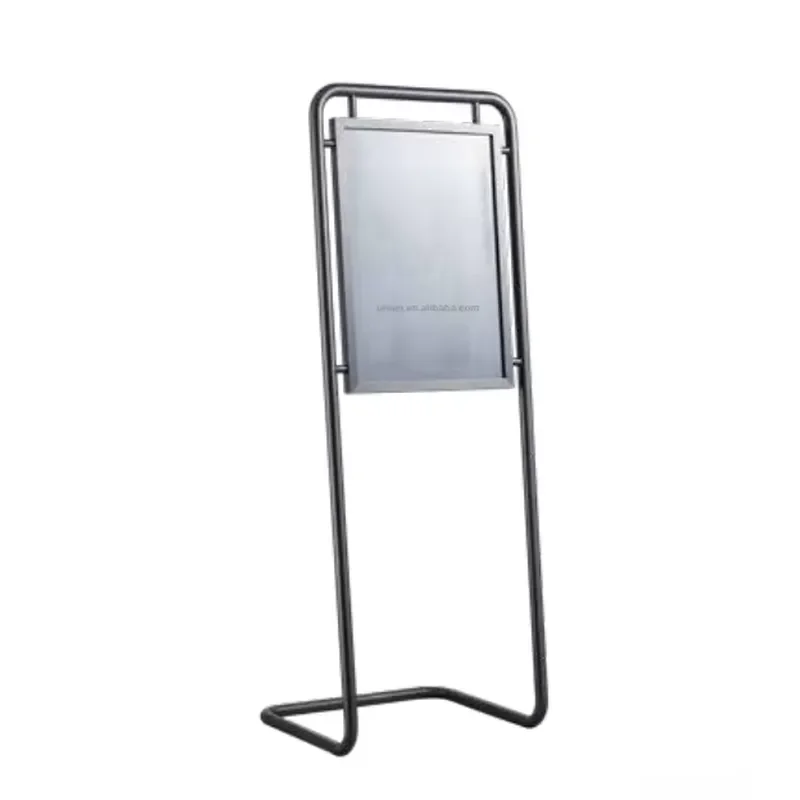 L Shape Type Sign Stand Display Rack for Exhibition Museum Hotel Lobby