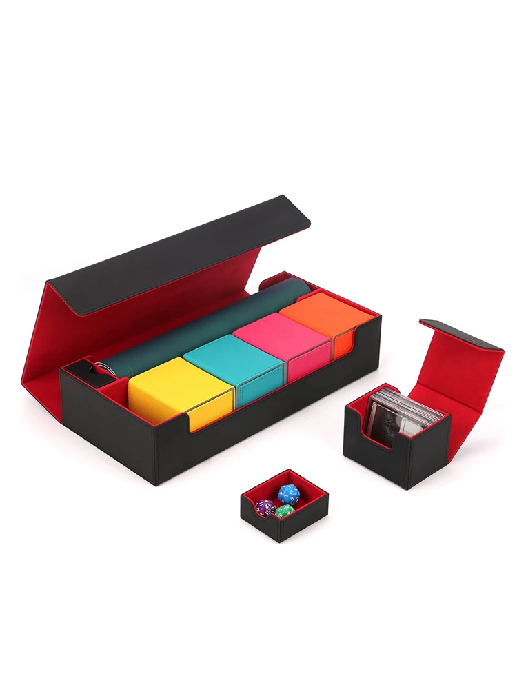 550+Trading Card Deck Box Gathering Card Toy Magnetics Closure Game Card Storage Collectible Game Card Case Protectors Container