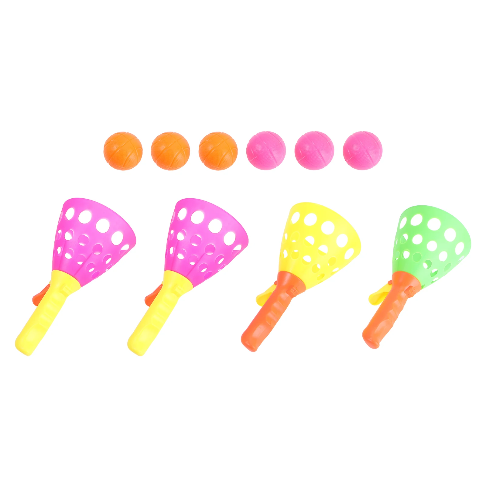 2 Pairs Bounce Ball Set Toy Toss Click and Game Outdoor Toys Catch Balls Children Kids Sports