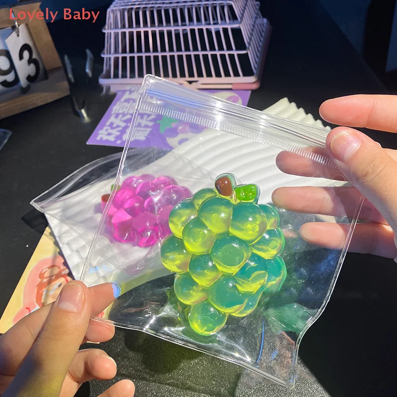 【BS】1개입 스트레스 해소 손 장난감 과일 포도 장난감 불안 완화 과일 스트레치 슬로우 라이징 감각 장난감