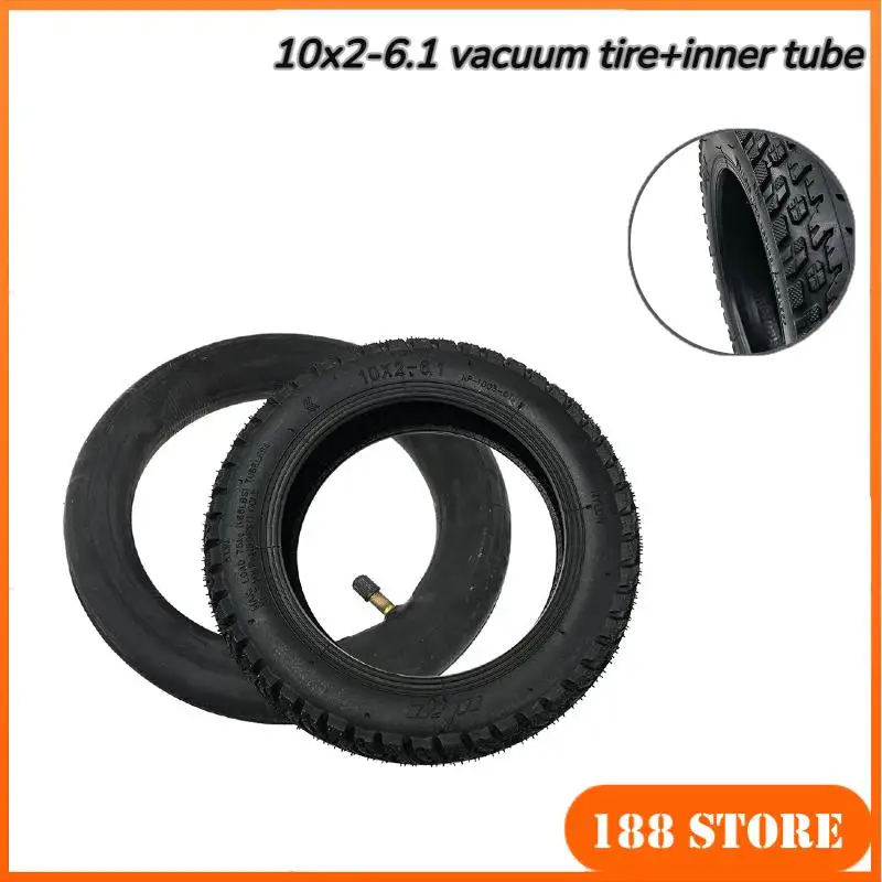 

Для шин 10x2-6,1 внедорожная вакуумная шина + внутренняя трубка для электрического скутера Xiaomi M365 1S Pro2, противоскользящая шина для колес