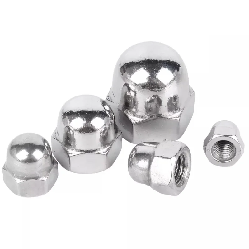 Us Standard 6-32 8-32 6-32 8-32 10-24 1/4-20 ~ 1/2-13 304 Stainless Steel Cap Nut Decorative Cover Dome Cap Nuts
