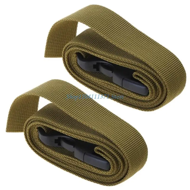 

P9FC 2pcs Regulable Cargo Tie Down Luggages Lash Belt Strap Nylons Buckles Strap