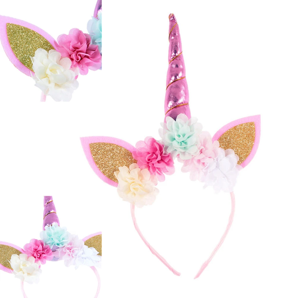 1 Set Kids Tutu Skirt With Unicorn Headband Girls Tutu Dress Headband Fairy Princess Cosplay Costume Party Unicorn Costume Set