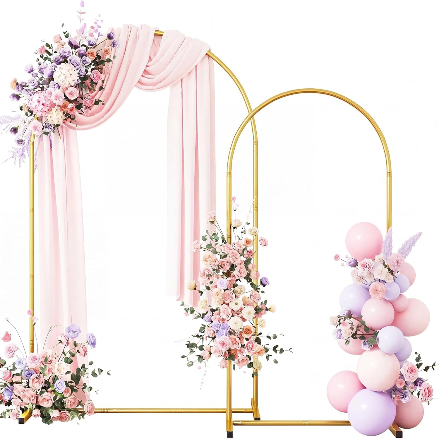 support-d'arche-de-mariage-en-metal-ensemble-de-supports-d'arche-cadre-d'arche-a-ballons-pour-ceremonie-de-mariage-fete-d'anniversaire-decoration-de-fete-prenatale-ou-de-baby-shower