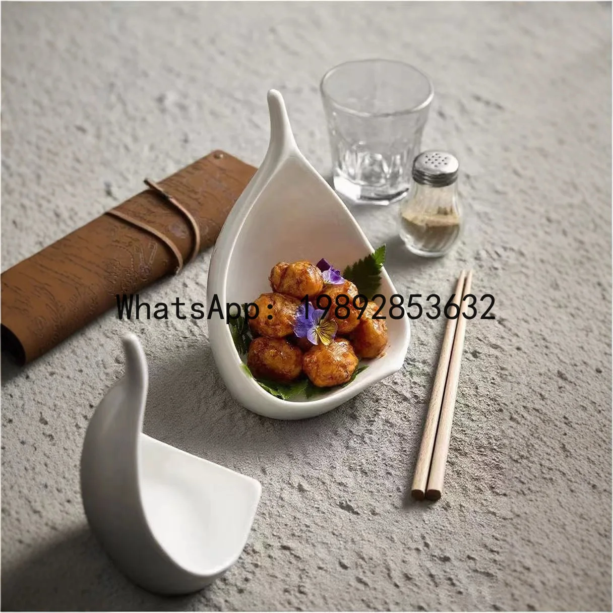 For homeceramic thickened plate restaurant underglaze color hotel high-looking tableware high temperature resistanceclassy sense