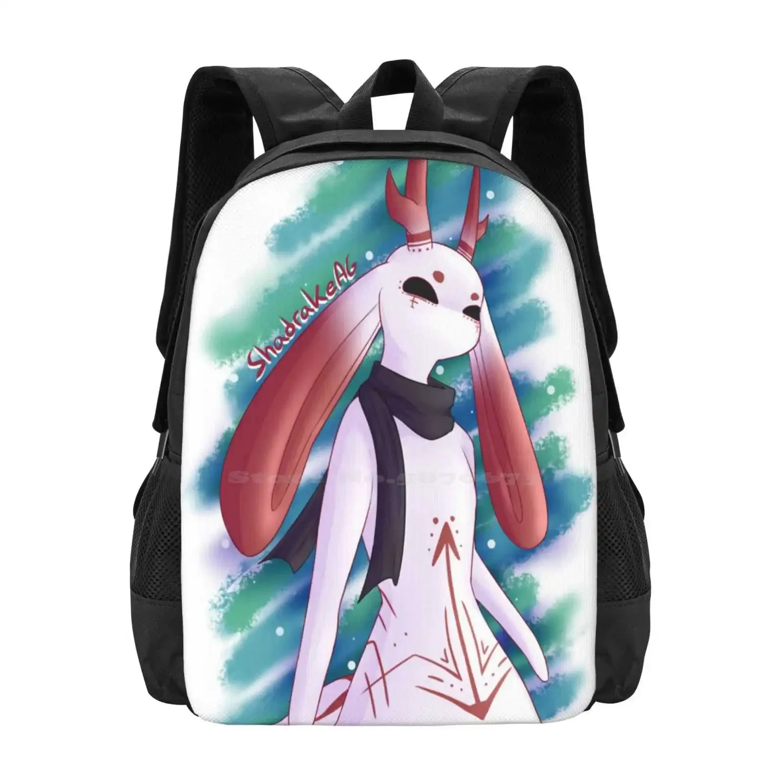 

White And Red Spirit Hot Sale Schoolbag Backpack Fashion Bags Anime Sleeve Spirit He Drew White Red Magic
