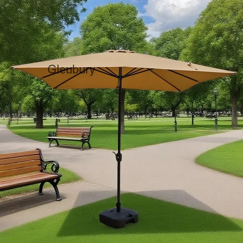 Courtyard Outdoor Square Umbrella Convenient Operation Systems Patio Umbrella Optimize User Outdoor Furniture Marktschirm XY40OU