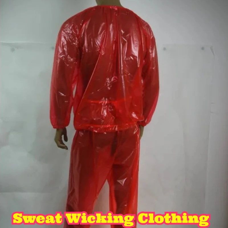 sweat-sauna-suit-split-crew-neck-ultra-soft-silent-pvc-transparent-plastic-sweat-outfit-weight-loss-body-shaping-workout-clothes
