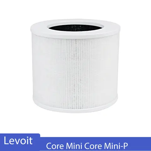 LEVOIT Core 미니 공기 청정기 교체 필터 교체, 3-in-1, 고효율 활성탄, Core Mini-RF, 흰색