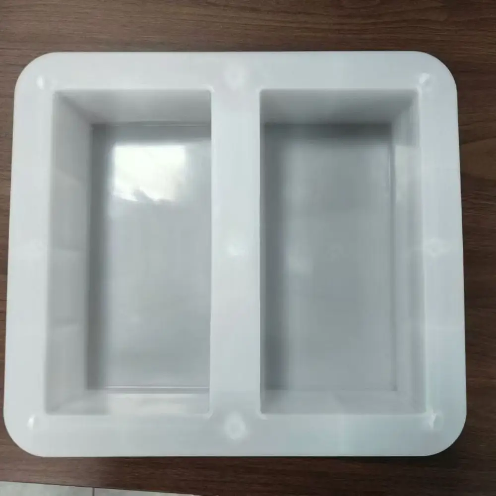 DIY Paving Cement Mold 20x10cm Reusable Cement Brick Mould Durable White Concrete Pavement Mold Outdoor Courtyard