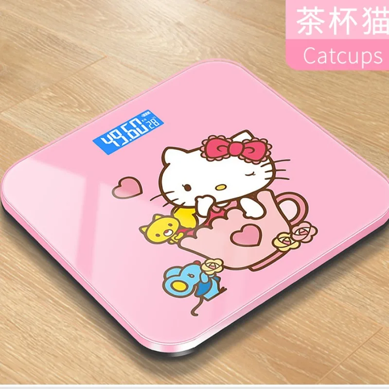 Sanrio Hello Kitty Smart Electronic Scale Cartoon Creative Home Weight Scale Accurate Electronic Scale Ladies Fashion Home Gift