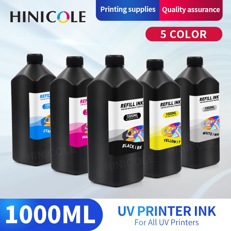 1000ML LED UV Ink For Mutoh PJUV11 UH21 US11 MP31 For ValueJet 426UF 626UF 1626UH 1638UH XpertJet 461UF 661UF UV Curable Ink