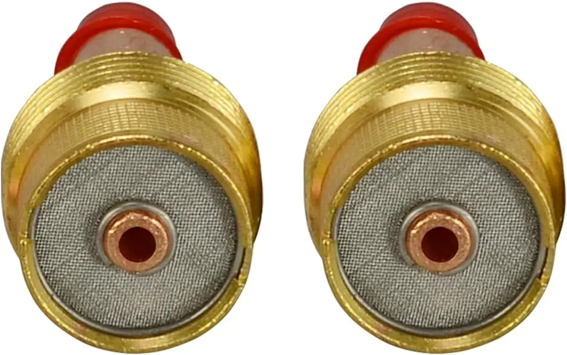 

Цанговые корпуса газовой линзы TIG Jumbo большого диаметра 995795 S, отверстие 1/8 дюйма и 3,2 мм, подходит для сварочной горелки TIG SR WP 9 20 25, упаковка из 2 шт.