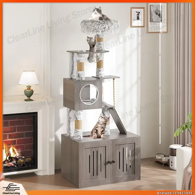 Arbol-rascador-multinivel-para-gatos-con-caja-de-arena-cerrada-para-gatos-de-interior-con-perchas-postes-rascadores-capsula-nido-y-muebles-para-gatos