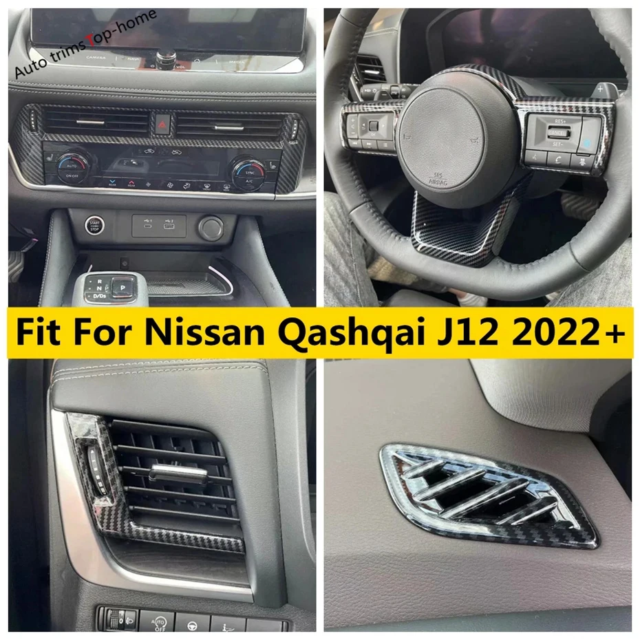 

Dashboard Air Conditioning Outlet AC Vent / Warning Light Alert Push Button Cover Trim For Nissan Qashqai J12 2022 2023 2024