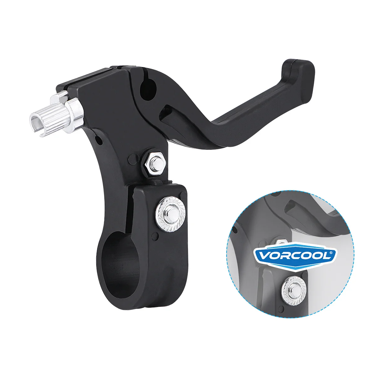 

Pair Brake Lever Black Bike Handlebar 2-23Cm Easy Install Strong Stable Spare Part Brake Lever