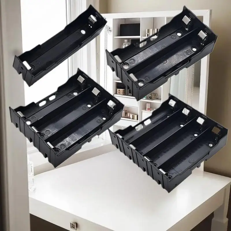 1Pcs 18650 Parallel Battery Box Shell 18650 Parallel 1/2/3/4 Slot Battery Holder Storage Box Case DIY Accessories