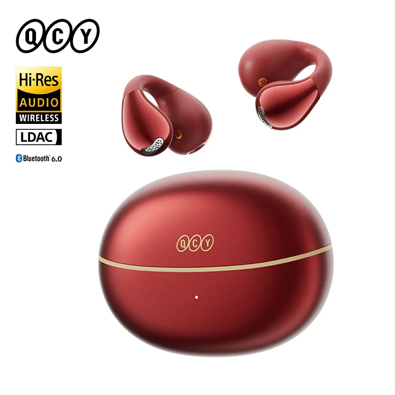 

QCY Crossky C30S Беспроводные наушники с клипсой Наушники Hi-Res LDAC Bluetooth 6.0 с двойным магнитом и драйвером Гарнитуры 40H Спортивные наушники