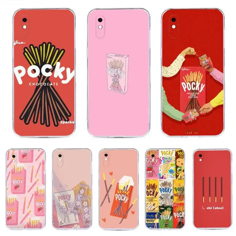 Funda de silicona P-POCKY para XIAOMI Redmi 9A, 8, 7A, K40, K20, note 10, 11S, 9pro, 8T