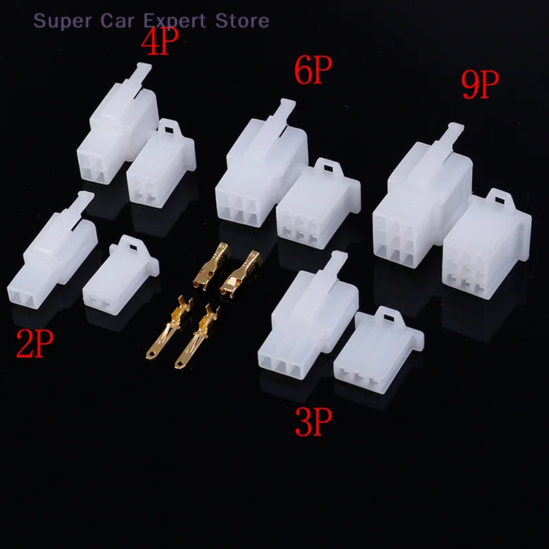 5Sets Automotive Electrical 2.8mm 2 3 4 6 9 Pin Crimp Wire Connector Terminal