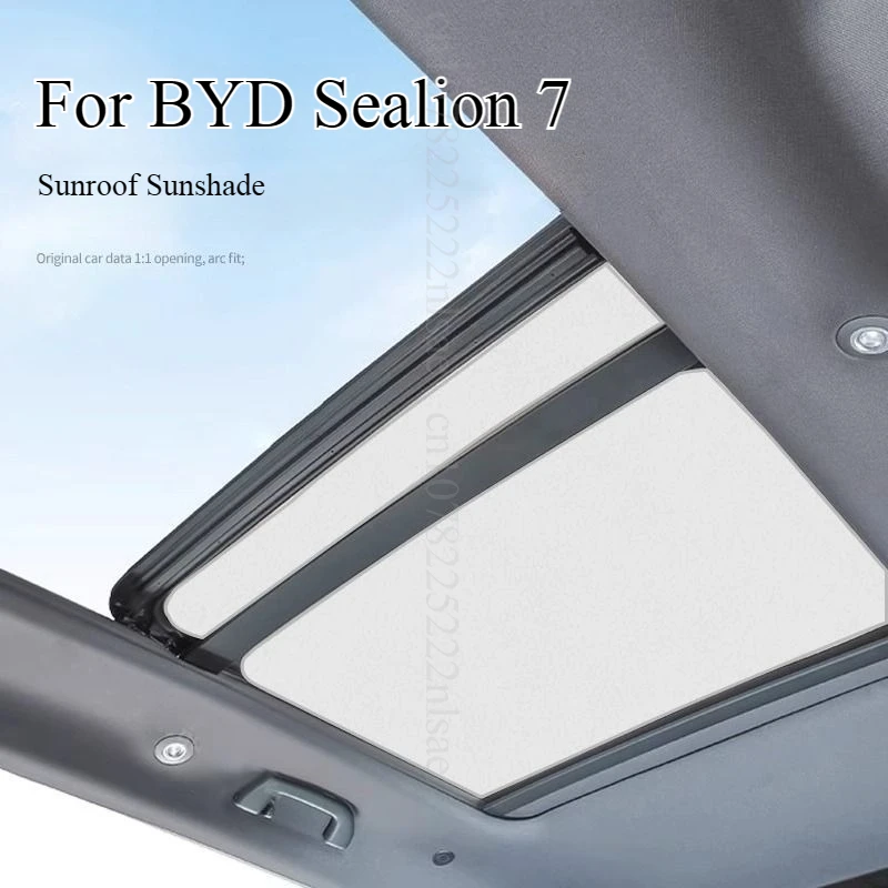 

Солнцезащитный козырек на крыше для BYD Sealion 7 Sea Lion 07 EV, электростатическая адсорбция, солнцезащитный козырек на лобовое стекло автомобиля, защита от ультрафиолета