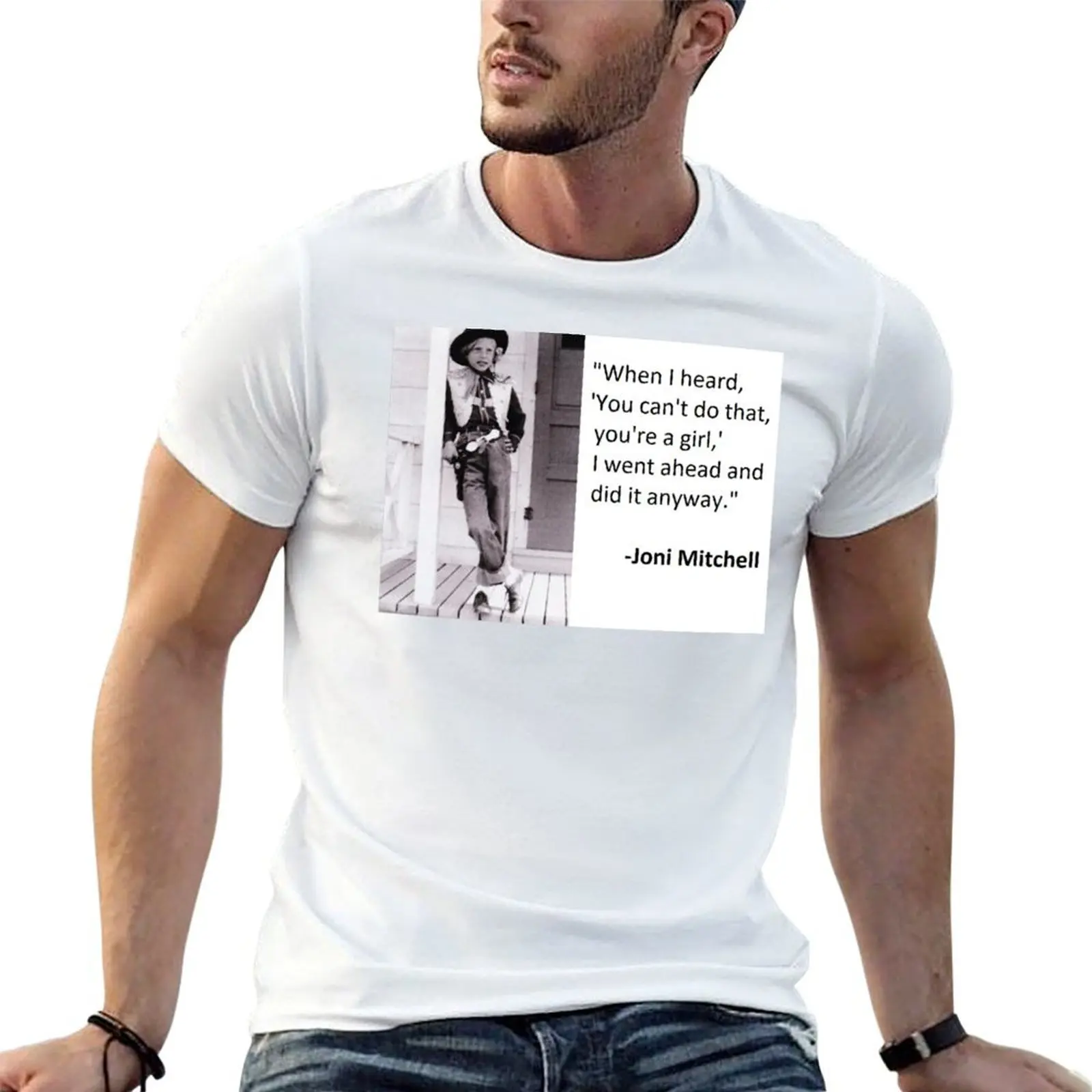 Joni Mitchell I Did It Anyway Female Empowerment T-Shirt oversize t-shirts man affliction shirts t shirts for men pack
