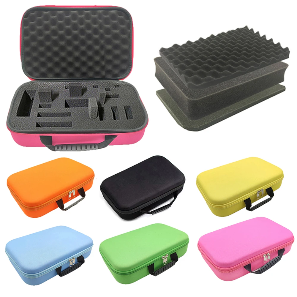 Eva Storage Bag Tool Case Waterproof Color Zipper Bag Shockproof Sponge Box Fishing Gear Organizer Carring Pouch Camera