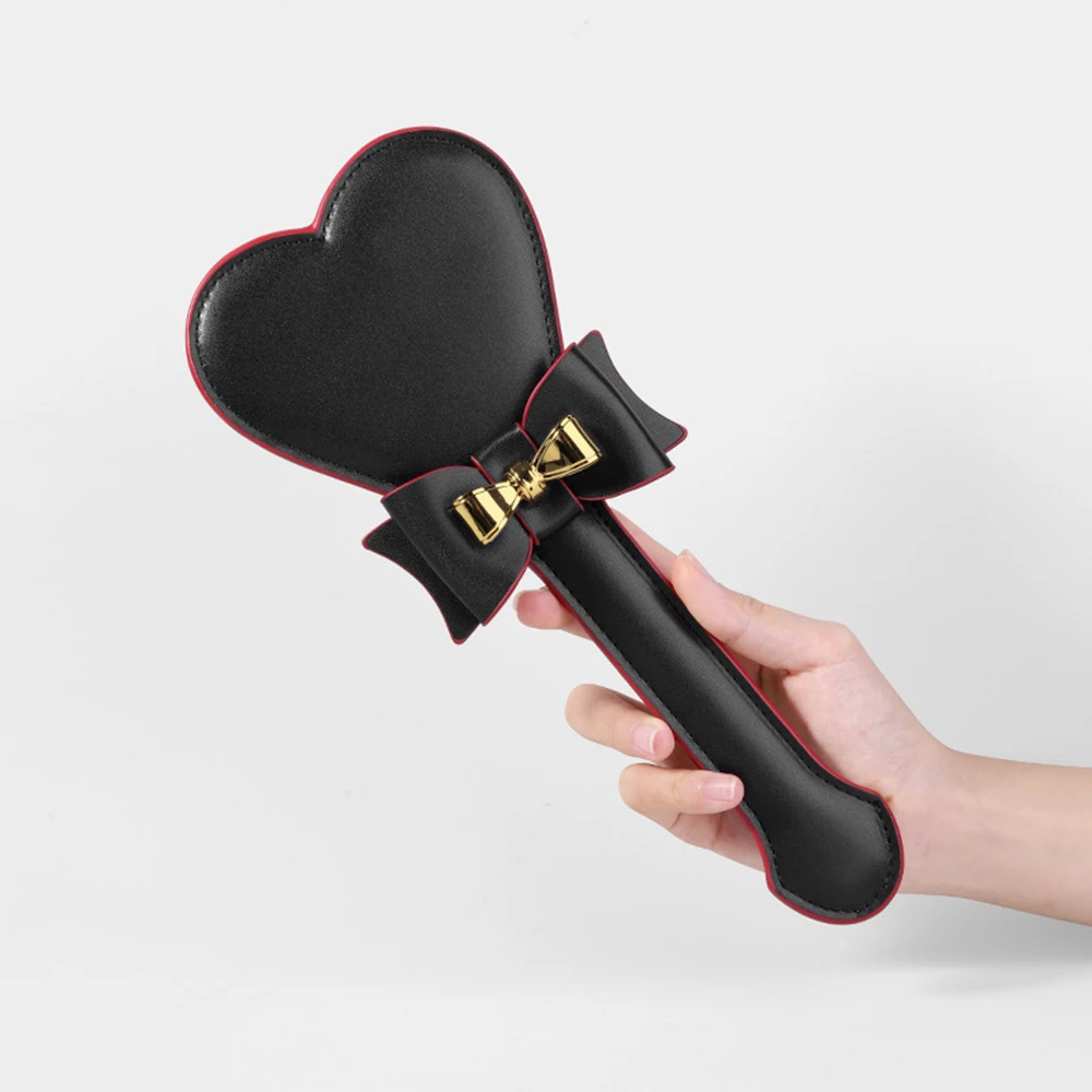

29CM Heart-shaped Riding Crop Whip PU Leather Paddle Crops Equestrianism Horse Whip
