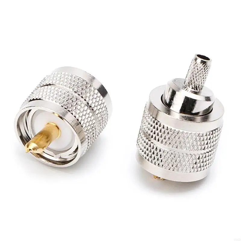2025 Новый 10шт UHF Male PL259 Plugure Crufp RG58/142 LMR195 RG400 Вкрученное соединение соединителя