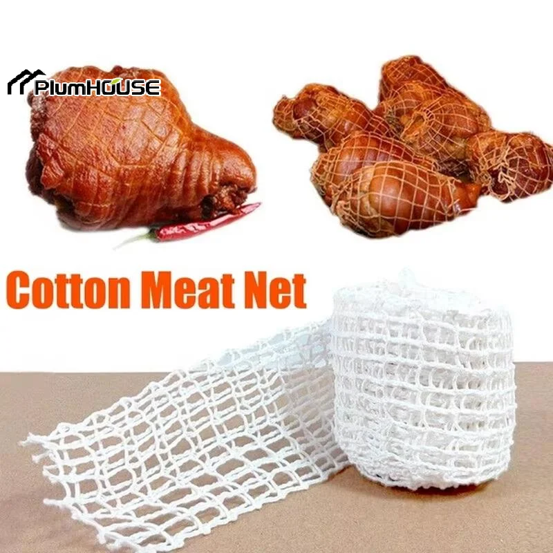 Cotton Meat Net Hot Dog Ham Sausage Butcher's Roast Cooking String Net Kitchen Tools Meat-Tying Utensils