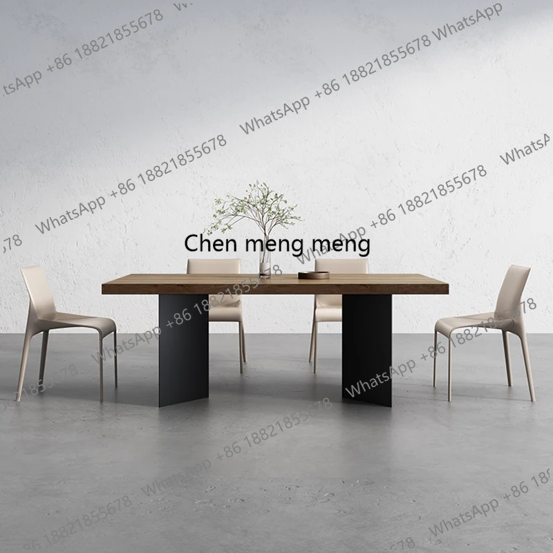 Nordic High Quality Restaurant Table Modern Light Luxury Adult Aesthetics Designer Dining Table Art Unusual Mesa Home Furniture