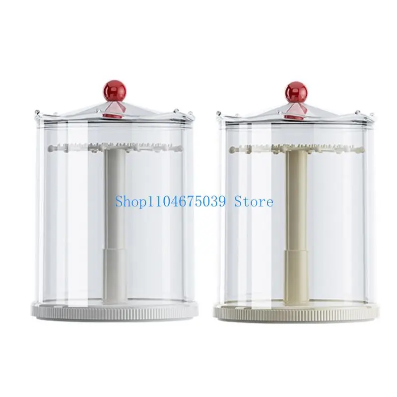 

5asd вращающийся стеллаж для хранения случайных коробок, брелоков, многослойные органайзеры, пылезащитный прозрачный чехол, для