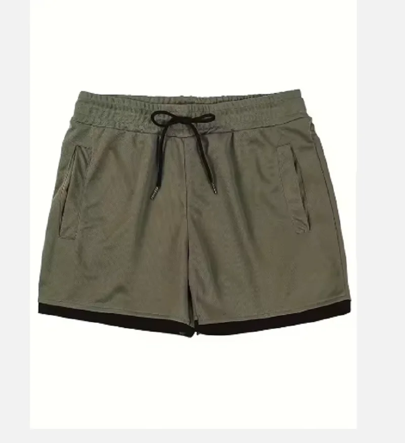 2025 модные брендовые мужские спортивные шорты, дышащие сетчатые шорты, быстросохнущая спортивная одежда для спортзала и пляжа, новинка лета