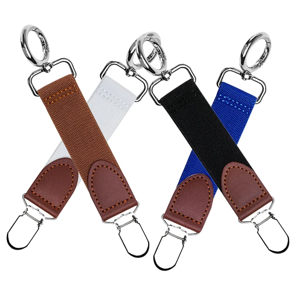 

4Pcs Hat Clip for Travel PU Hat Clips Lightweight Compact Design for Handbag Backpack Luggage Outdoor Activities Accessories